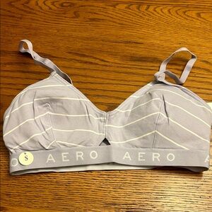 Aeropostale Lavender and White Striped Bralette
